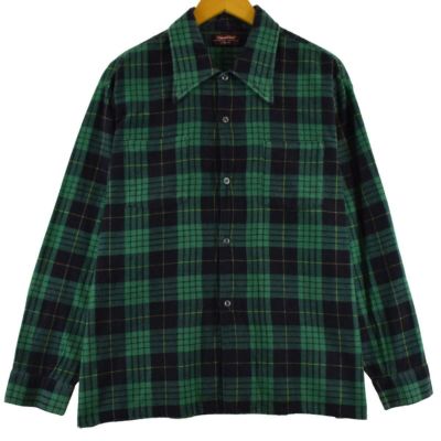 古着 70年代 ウールリッチ WOOLRICH チェック柄 長袖 フランネルシャツ