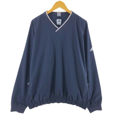 【希少品】　90s adidas ナイロンプルオーバー　Vネック　ヴィンテージ 希少品】 90s adidas ナイロンプルオーバー Vネック