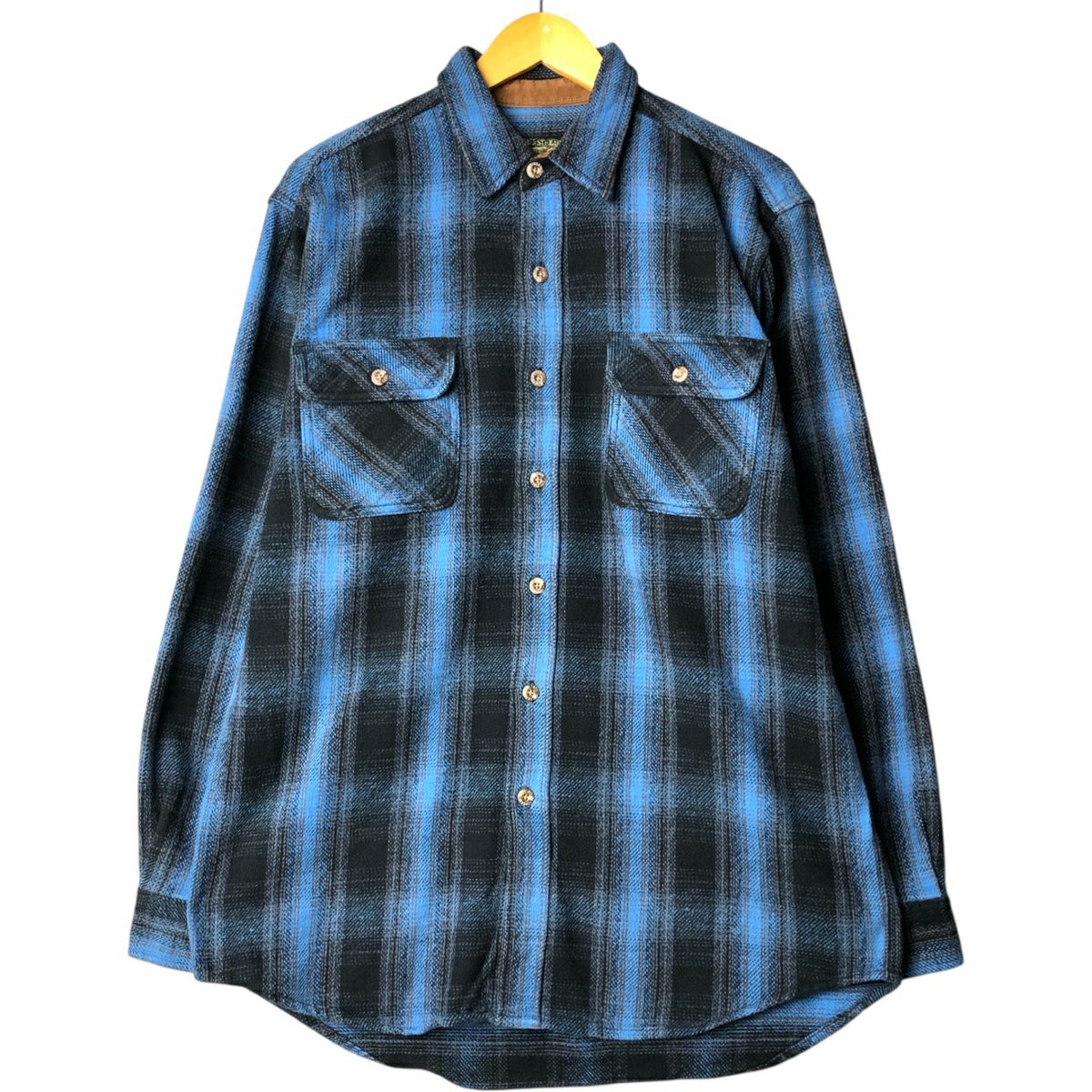 FIELD & STREAM ヘビー フランネルシャツ チェック柄 長袖 メンズ L