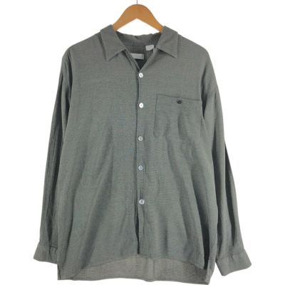 古着 DIRECTION 総柄 オープンカラー 長袖 レーヨンシャツ USA製 メンズL相当 /eaa513259 【中古】 【250213】
