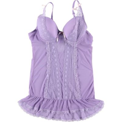 古着 DAISY FUENTES シースルー ランジェリー キャミソール レディースXL相当 /eaa395197 【中古】 【240811】 【Elulu/エルル】