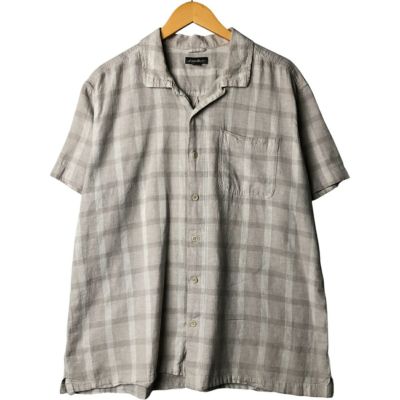 90s Eddie Bauer ペイズリー柄　開襟　ボックス　半袖シャツ　M 90s Eddie Bauer ペイズリー柄 開襟 ボックス 半袖シャツ M