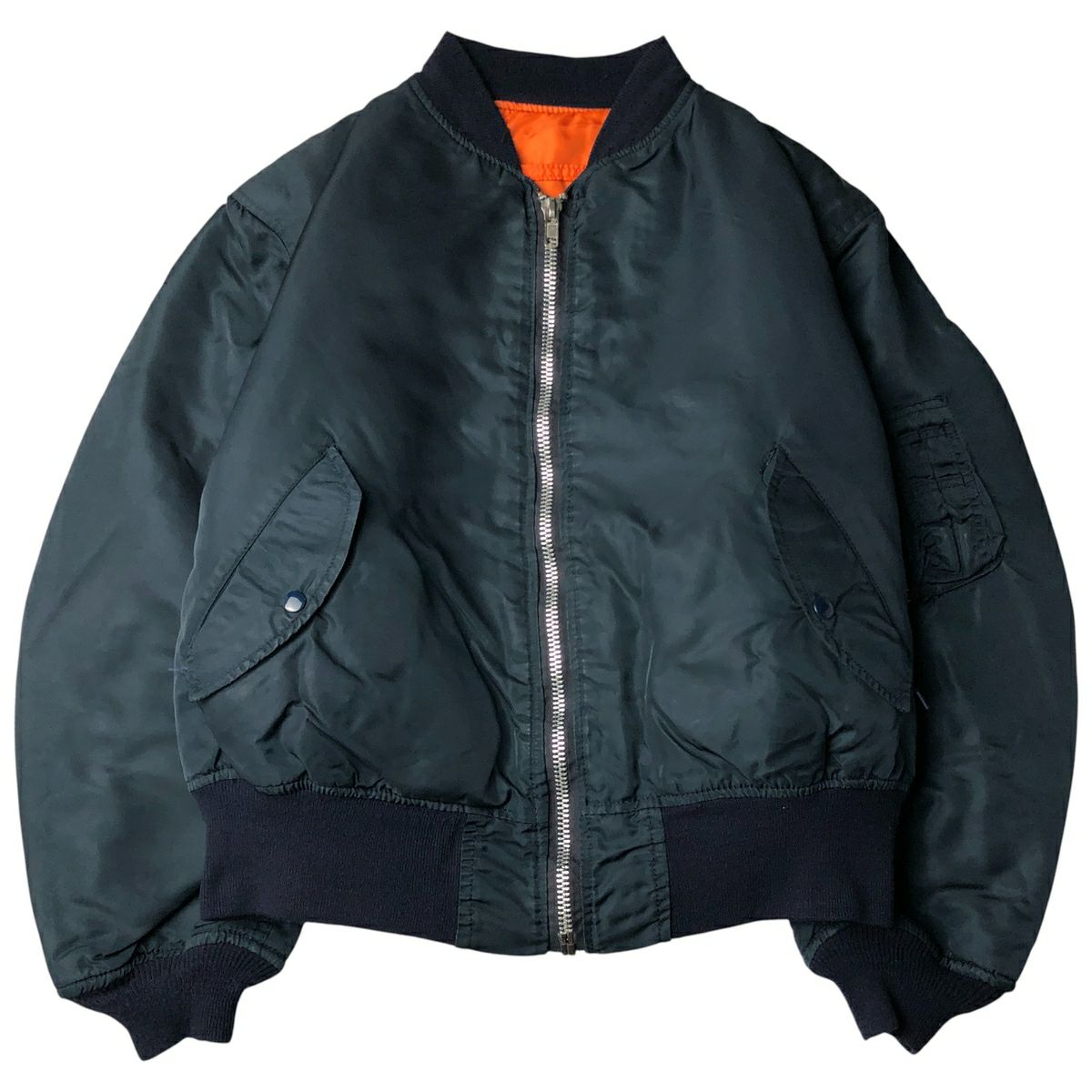 古着 90年代 MA-1 ミリタリー フライトジャケット USA製 メンズXL相当