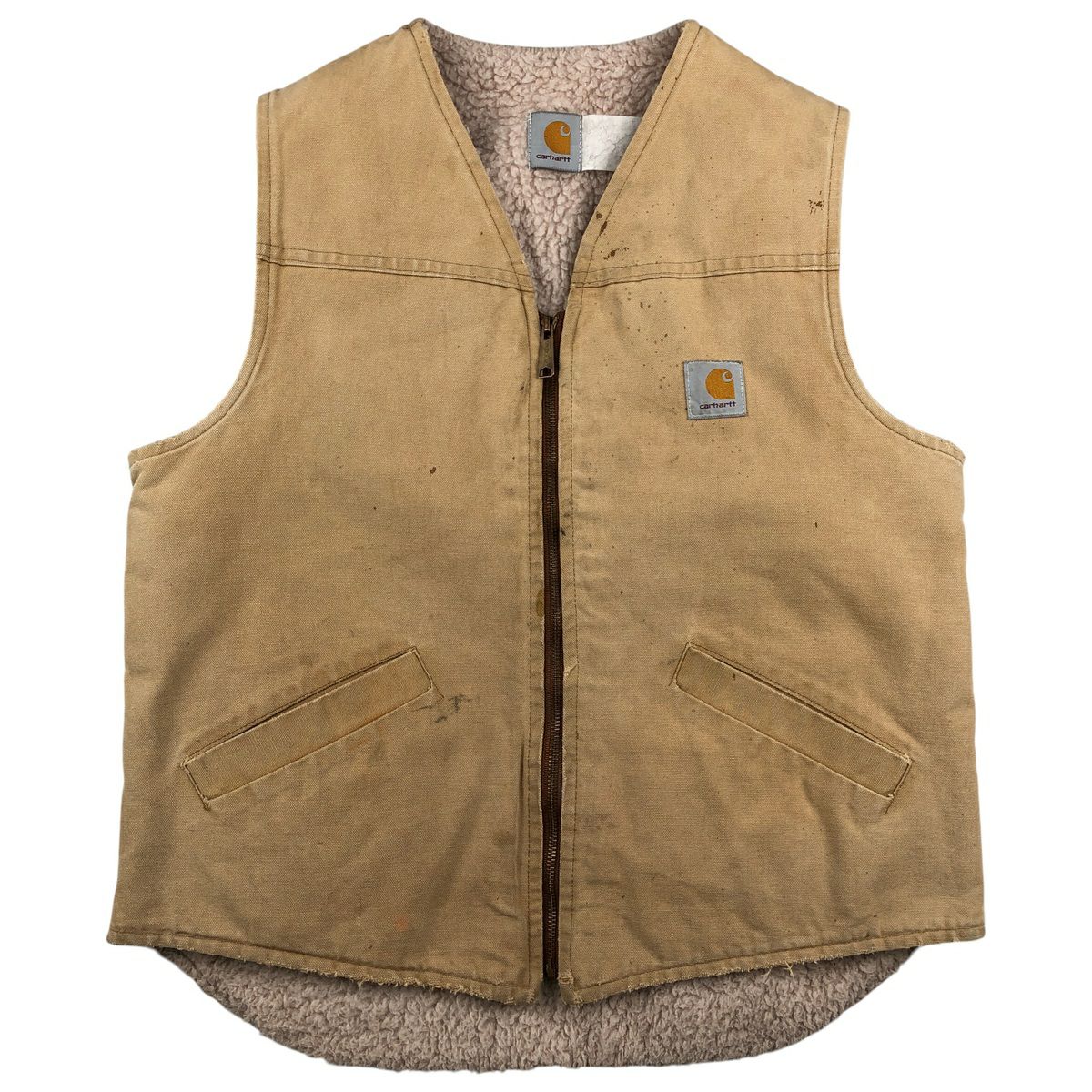 古着 80年代 カーハート Carhartt 6SV ダックベスト USA製 メンズL相当