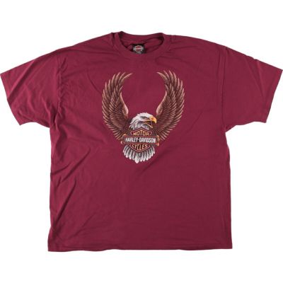 90s ハーレーダビッドソン Tシャツ ポケT イーグル HOLOUBEK製 古着 90年代 HOLOUBEK Harley-Davidson ハーレーダビッドソン 鷲