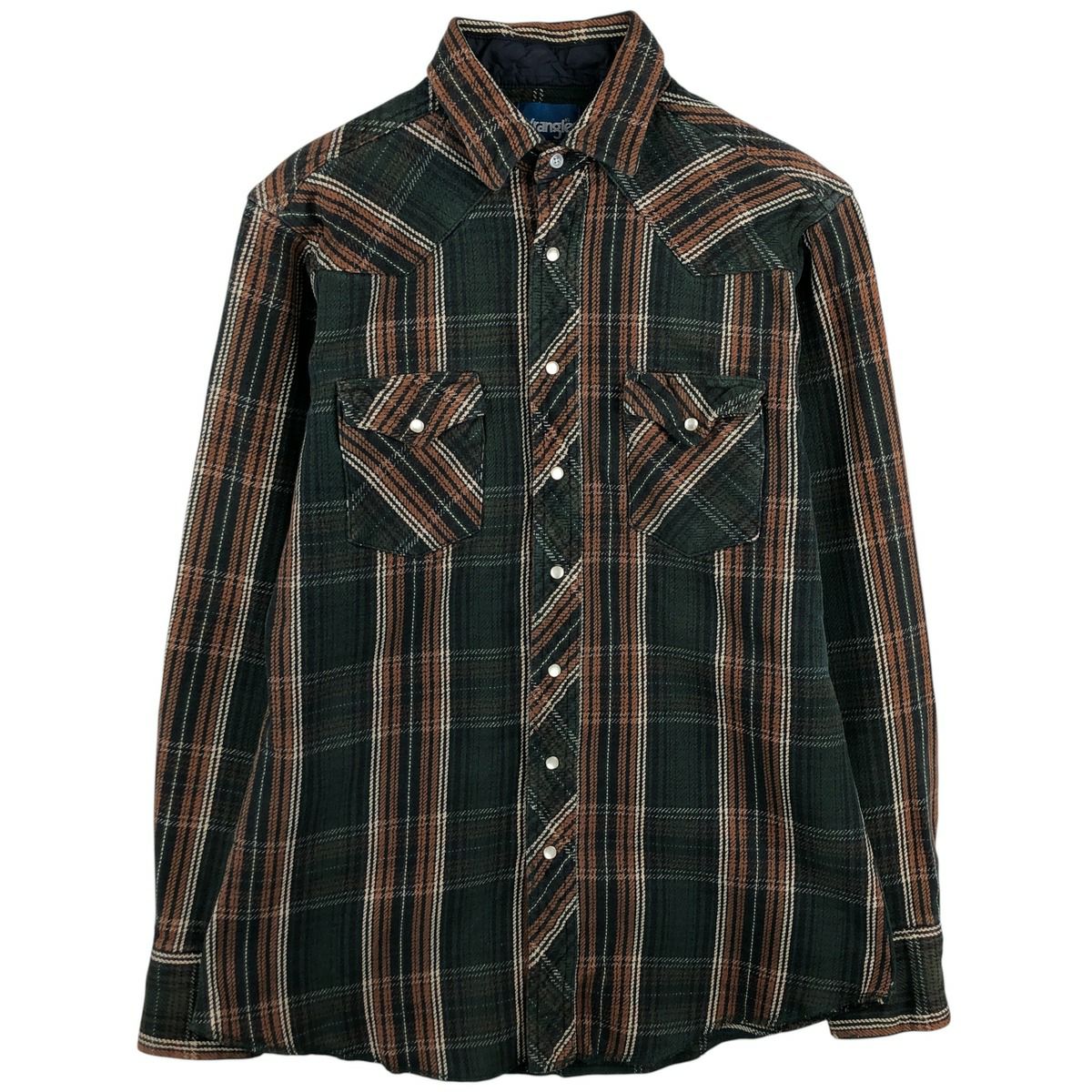 古着 80年代 ラングラー Wrangler 長袖 デニム ウエスタンシャツ