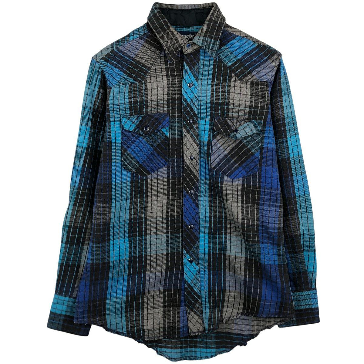 古着 80年代 ラングラー Wrangler 長袖 デニム ウエスタンシャツ