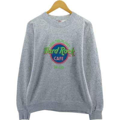 古着 90年代 SANTEE HARD ROCK CAFE ハードロックカフェ アドバタイジング スウェットシャツ トレーナー USA製 メンズL相当 ヴィンテージ /eaa501404 【中古】 【250215】
