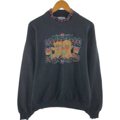 高評価！ MORNING 80年代 古着 SUN プリントスウェットシャツ 花柄 トレーナー+スウェット