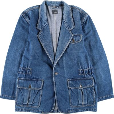 古着 リズクレイボーン Liz Claiborne LIZ WEAR デニムジャケット メンズL相当 /eaa521517 【中古】 【250215】