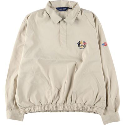 古着 ラルフローレン Ralph Lauren POLO GOLF ポロゴルフ 襟付き ハーフスナップ ウォームアッププルオーバー メンズL相当 /eaa515832 【中古】 【250210】