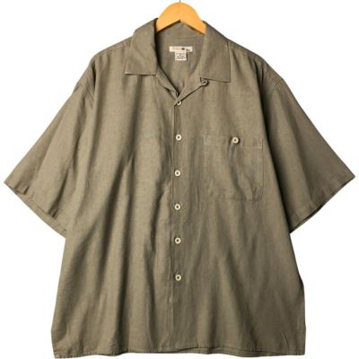 90s TRUSTオープンカラーシャツ　リネン　レーヨン　開襟　ボックス　古着 90s TRUSTオープンカラーシャツ リネン レーヨン 開襟 ボックス
