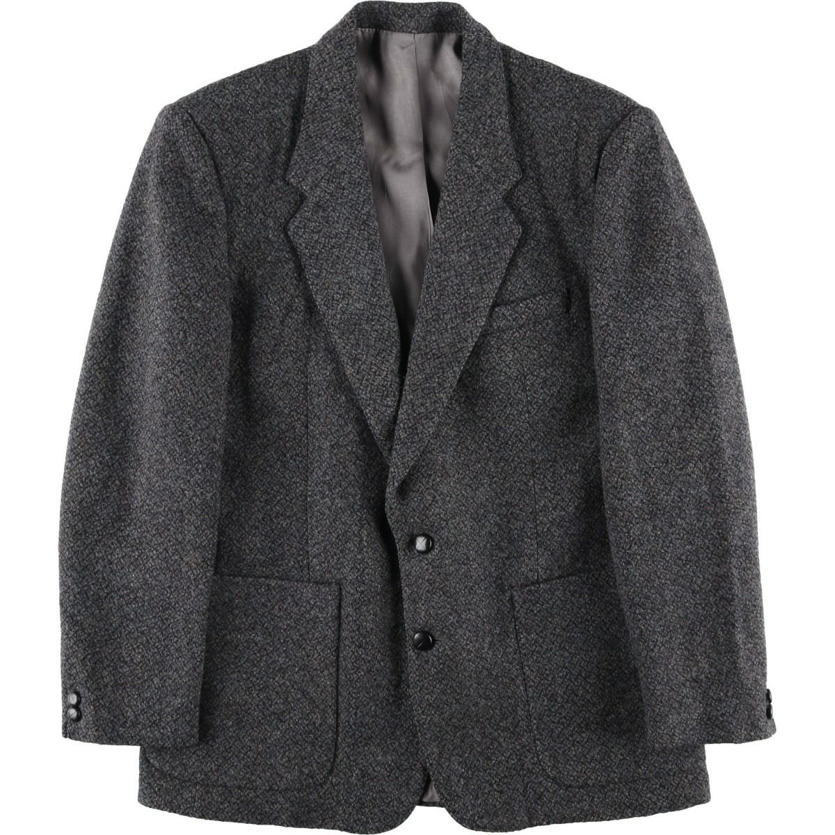 古着 MOORES Harris Tweed ハリスツイード ウールテーラードジャケット