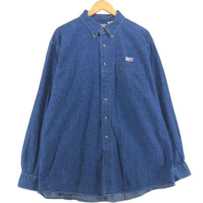 古着 90～00年代 エルエルビーン L.L.Bean 長袖 ボタンダウンデニムシャツ メンズXL相当 ヴィンテージ /eaa521431 【中古】 【250216】