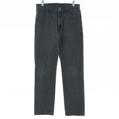 古着 リー Lee REGULAR FIT ブラックデニム ストレートデニムパンツ