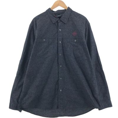 古着 ハーレーダビッドソン Harley-Davidson バック刺繍 長袖 ワークシャツ メンズXXL相当 /eaa521447 【中古】 【250216】
