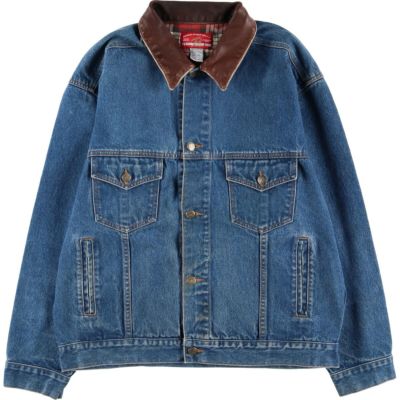 古着 90年代 Marlboro マールボロ デニムジャケット メンズL相当 ヴィンテージ /eaa514993 【中古】 【250216】