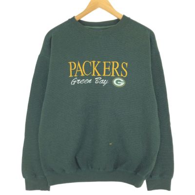 古着 LOGO7 NFL GREEN BAY PACKERS グリーンベイパッカーズ スウェットシャツ トレーナー メンズL /eaa424749 【中古】 【240310】 ss2503_30