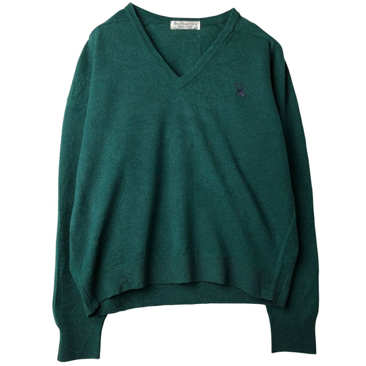 古着 90年代 バーバリー Burberrys Vネック ラムウールニットセーター