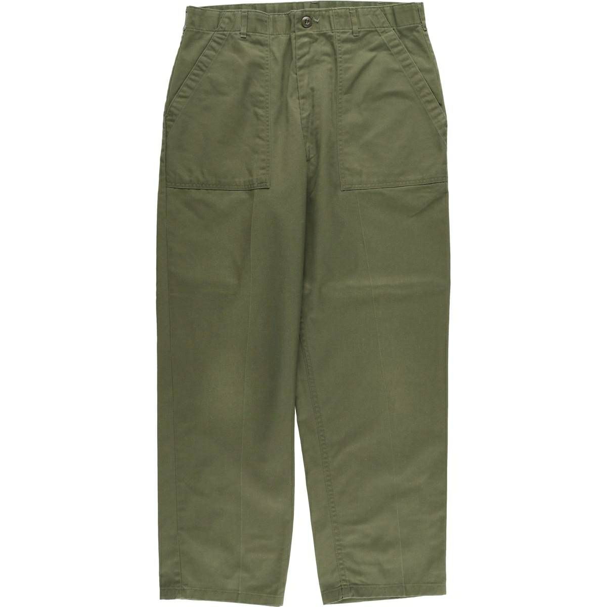 古着 80年代 米軍実品 ミリタリー ベイカーパンツ USA製 34×33 メンズ