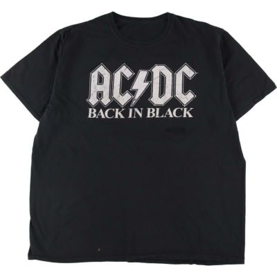 古着 AC/DC エーシーディーシー BACK IN BLACK バンドTシャツ バンT