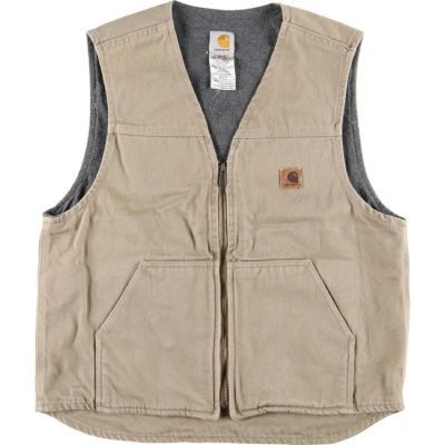 90年代 カーハート Carhartt ダック地ベスト メンズL ヴィンテージ /eaa372893