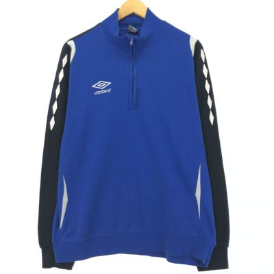 古着 アンブロ UMBRO ハーフジップスウェットシャツ トレーナー