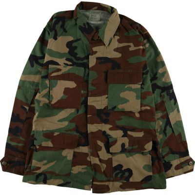 ◾️NO105◾️デットストック古着　軍物モジャモジャメッシュ迷彩ジャケット 古着 00年代 米軍実品 迷彩柄 ウッドランドカモ リップストップ