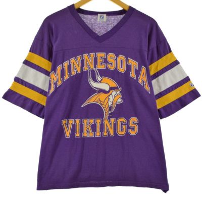 古着 NFL MINNESOTA VIKINGS ミネソタバイキングス フットボール七分袖