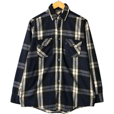 古着 ～60年代 POOLE LTB チェック柄 長袖 フランネルチェック