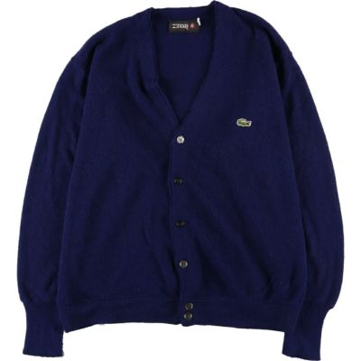 古着 ラコステ LACOSTE ニットカーディガン メンズM /eaa369923 【中古 ...