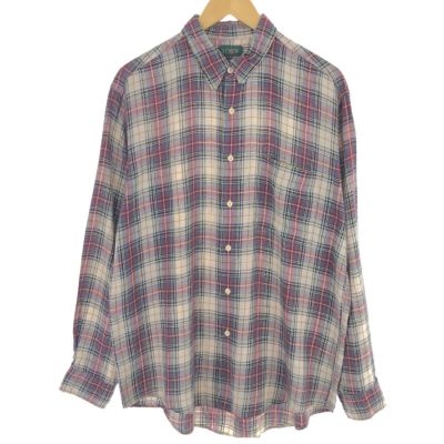 古着 J.CREW 長袖 BDシャツ 花総柄 くすみカラー 緑 L - メルカリ
