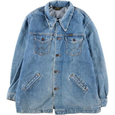 古着 70年代 ラングラー Wrangler デニムジャケット USA製 メンズL