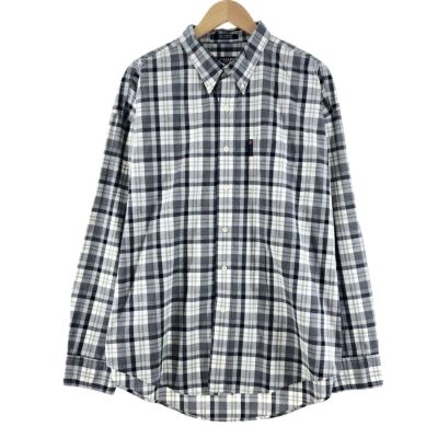 古着 ラルフローレン Ralph Lauren BIG SHIRT チェック柄 長袖 ボタン