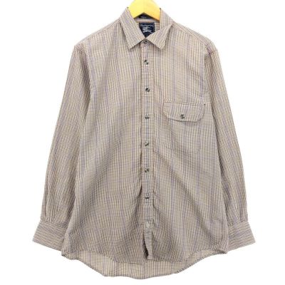 古着 80年代 バーバリー Burberrys 長袖 コットンチェックシャツ USA製 メンズM相当 ヴィンテージ /eaa476763 【中古】 【240817】 ss2503_30
