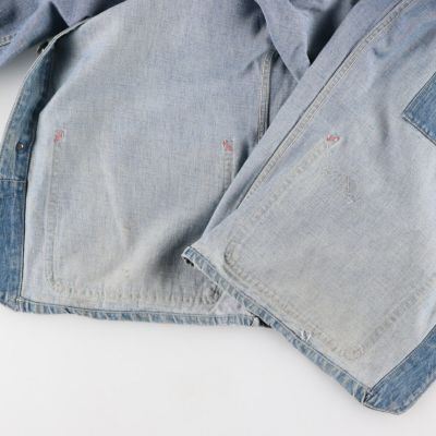 古着 60年代 GWG デニムカバーオール メンズL ヴィンテージ