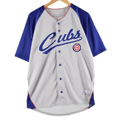 古着 DYNASTY MLB CHICAGO CUBS シカゴカブス ゲームシャツ ベース