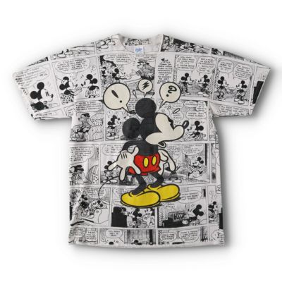 90年代 DISNEY DESIGNS FANTASMIC ファンタズミック ミッキーマウス ヴィラン キャラクタープリントTシャツ USA製  レディースXXL メンズXL ヴィンテージ /eva000384 【N2106】 【210620】 | 古着屋JAM（ジャム）