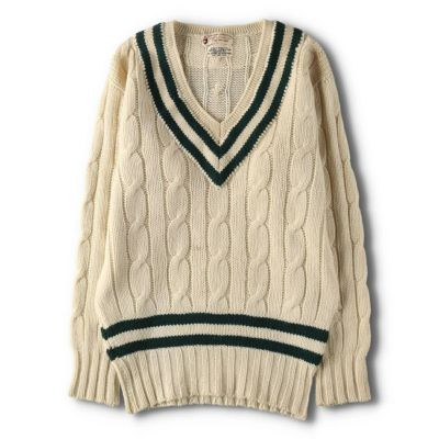 古着 50年代 アランペイン Alan Paine ケーブル編み チルデンニットセーター 英国製 メンズM相当 ヴィンテージ /evb008776 【中古】 【250212】 【V2502】