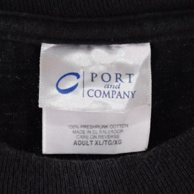 古着 PORT and COMPANY 両面プリント プリントTシャツ メンズXL