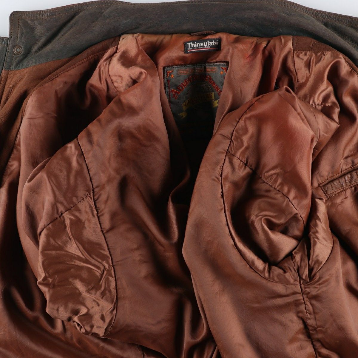 古着 ～90年代 WILSONS ADVENTURE BOUND 中綿入り レザーブルゾン