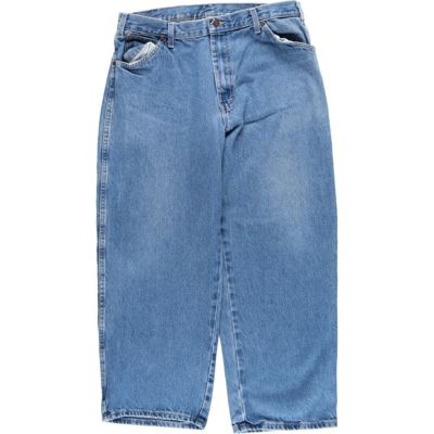 ディッキーズ　極太ワイドパンツ　デニムパンツ　希少サイズ人気カラー　一点物古着. ディッキーズ 極太ワイドパンツ デニムパンツ 希少サイズ人気