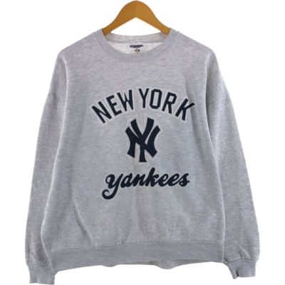 古着 90年代 ジャージーズ Jerzees NLB NEW YORK YANKEES ニューヨークヤンキース スウェットシャツ トレーナー メンズXL相当 ヴィンテージ /eaa520077 【中古】 【250221】