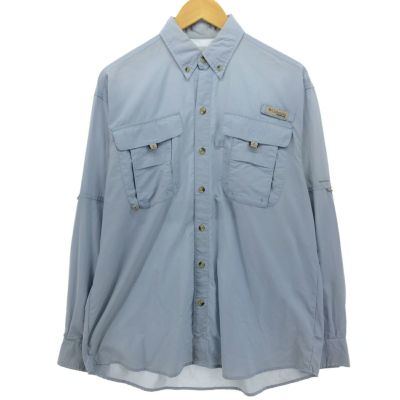 コロンビアColumbia ブラックバスビッグ刺繍フィッシングシャツ　長袖シャツ Columbia Sportswear/S/S PFG Fishing Shirt（コロンビア