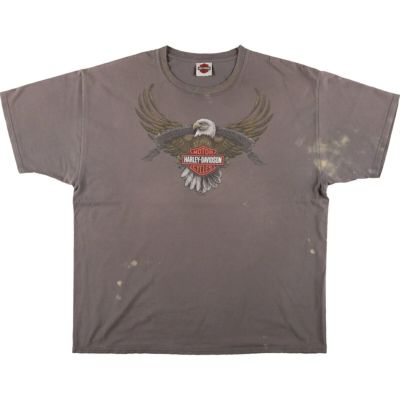 古着 ハーレーダビッドソン Harley-Davidson Hanes ヘインズ 鷲柄 イーグル柄 モーターサイクル バイクTシャツ メンズXXL相当 /eaa475498 【中古】 【240811】