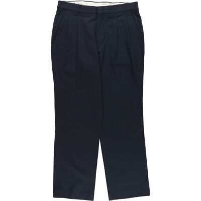 (古着)90s ツータックワイドスラックス　パンツ　cityboy 00's HAGGAR ツータック デニムワイドスラックス W38 海外古着