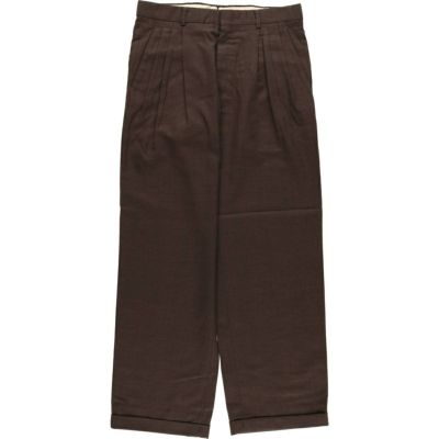 70s ピエール・カルダン pierre cardin スラックス ハイブランド 古着 ピエールカルダン PIERRE CARDIN ワンタック ウールパンツ