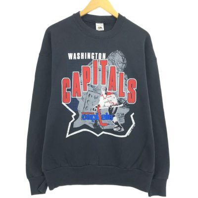 古着 90年代 フルーツオブザルーム FRUIT OF THE LOOM NHL WASHINGTON CAPITALS ワシントンキャピタルズ プリントスウェットシャツ トレーナー メンズXL相当 ヴィンテージ /eaa439342 【中古】 【240819】 ss2503_30