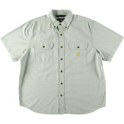 古着 カーハート Carhartt Loose Fit ボタンダウン 半袖 ワーク