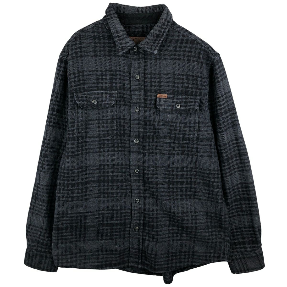 古着 オービス ORVIS 長袖 ヘビーネルチェックシャツ メンズL相当